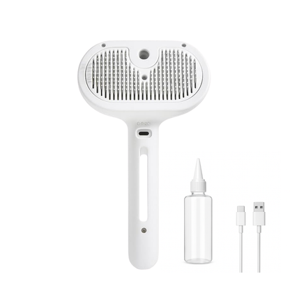 Cepillo Vapor Perros  Elimina Nudos, Pelos y Masajea