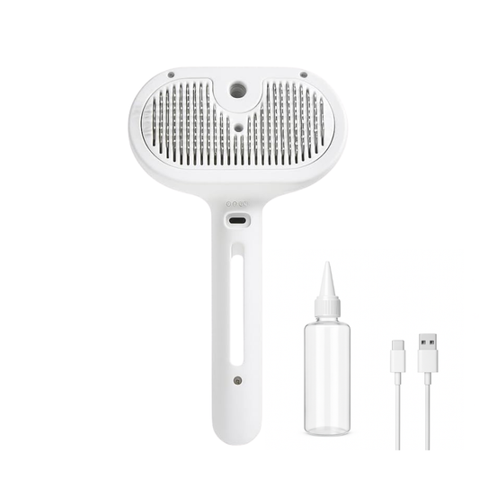 Cepillo Vapor Perros  Elimina Nudos, Pelos y Masajea
